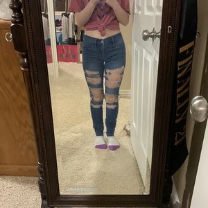 Skin tight and blue jeggings from PacSun. Size 23.